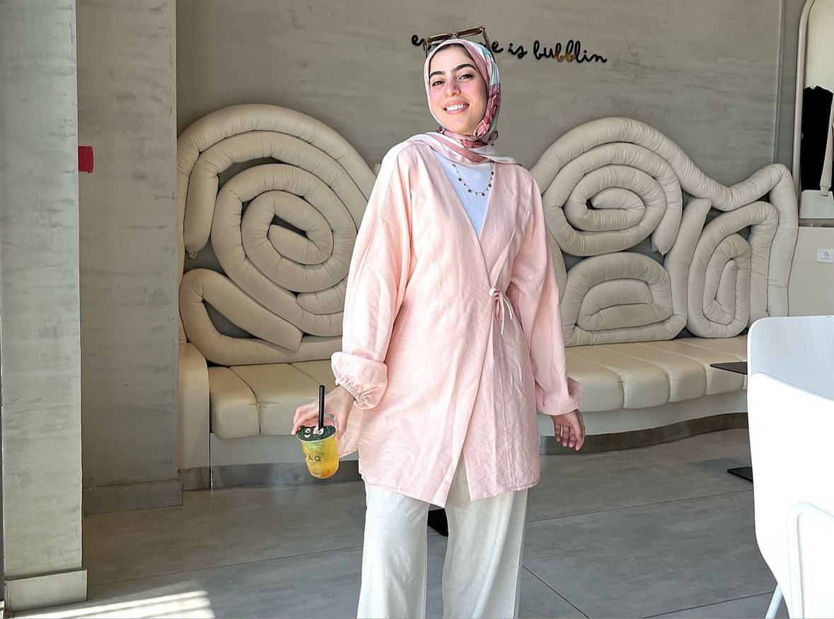 Linen wrapped blouse