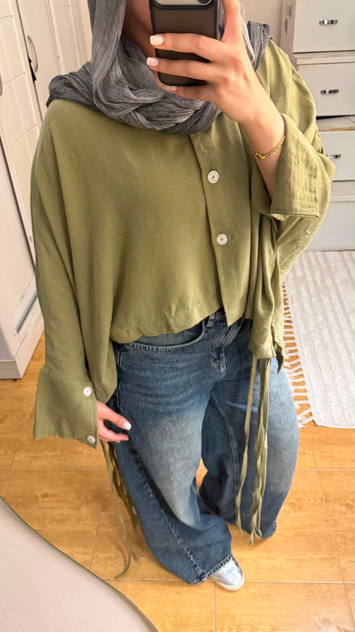 Sienna Linen Blouse olive