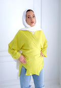 Yellow Luma Linen Blouse
