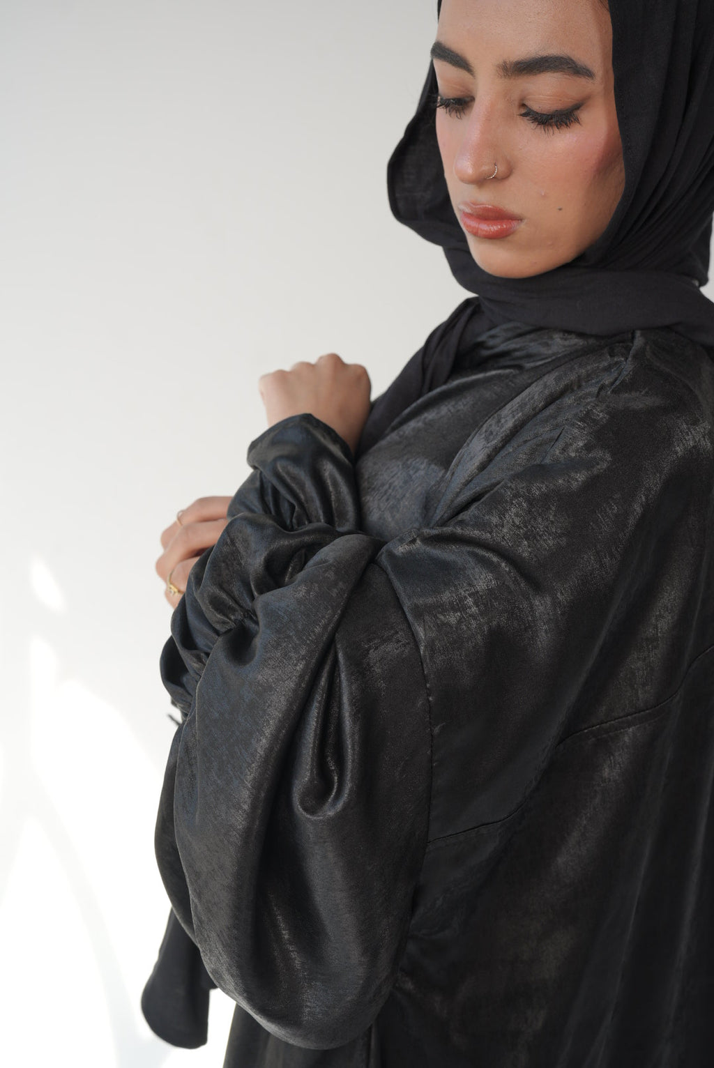Black Shiny Blouse