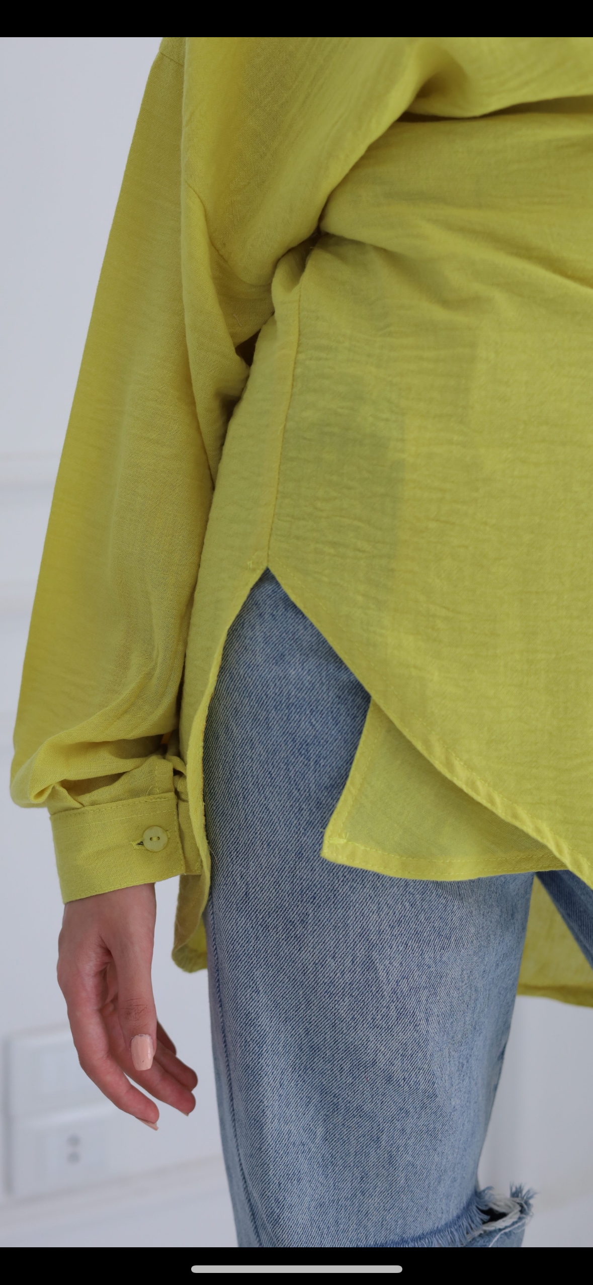 Yellow Luma Linen Blouse