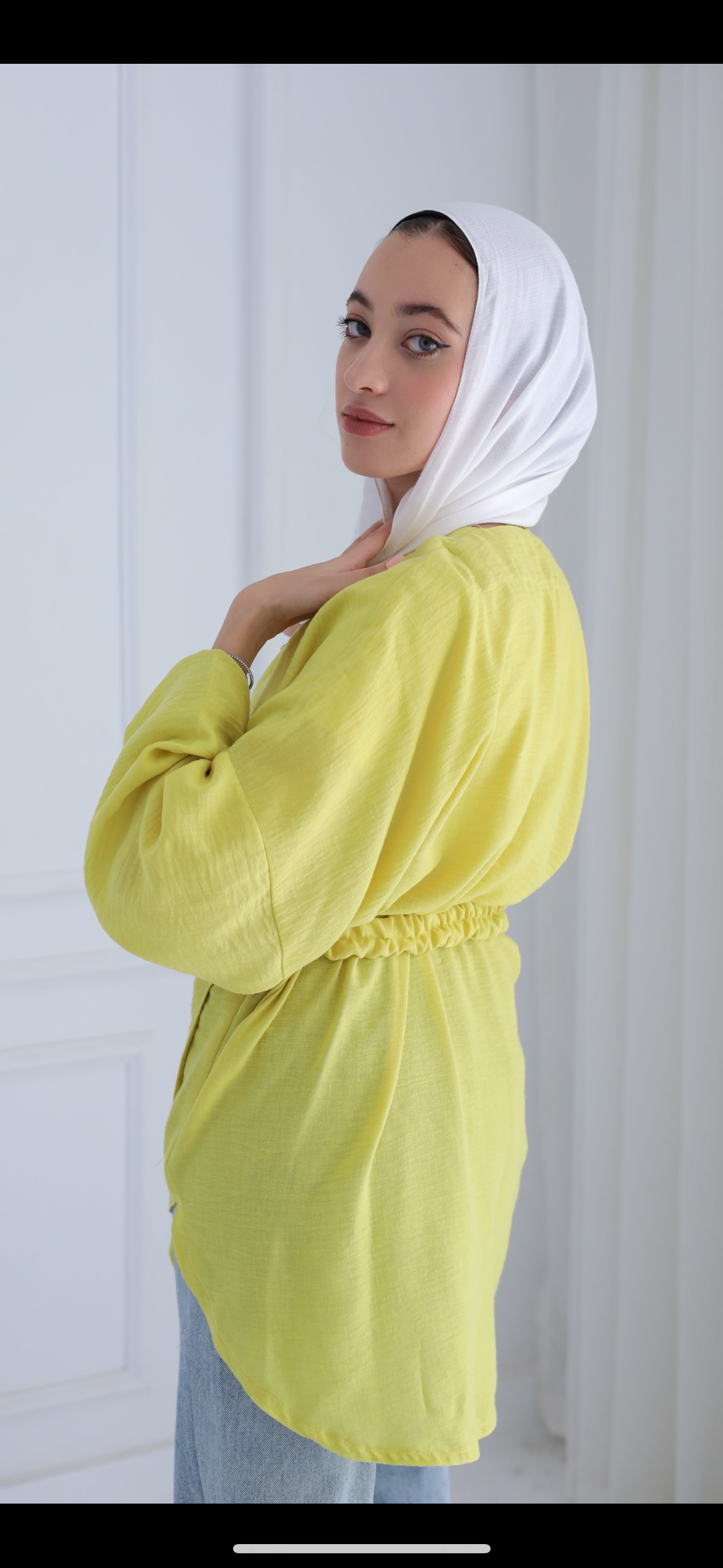 Yellow Luma Linen Blouse