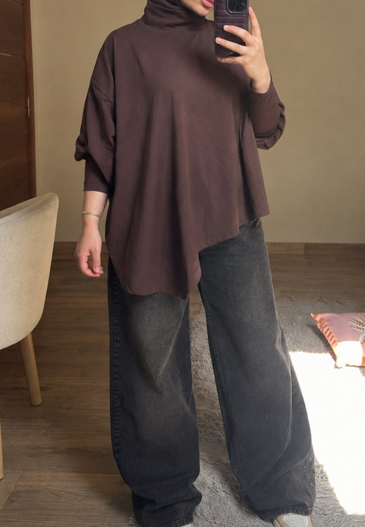 Fluffy cotton blouse