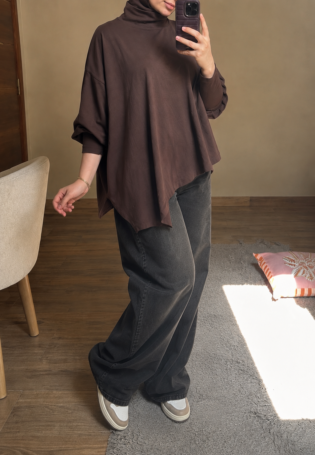 Fluffy cotton blouse