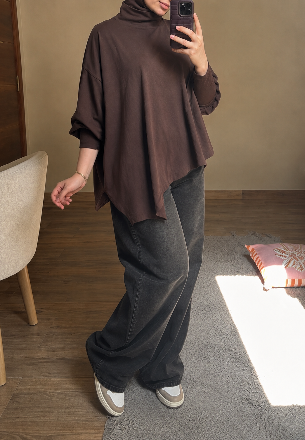 Fluffy cotton blouse