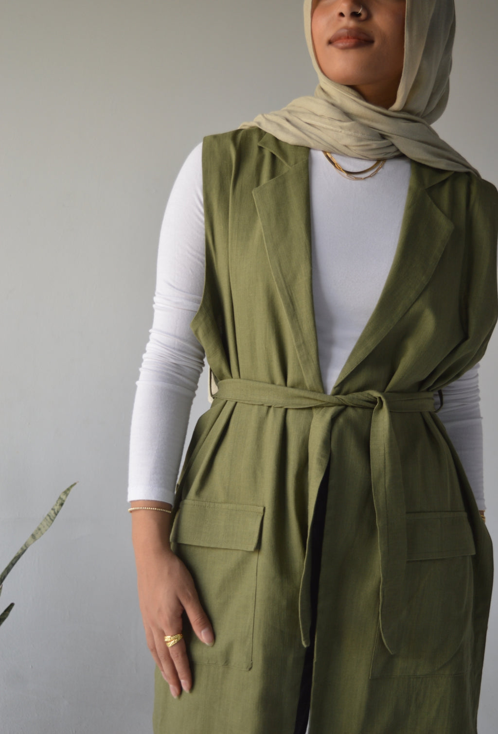 Blazer in olive