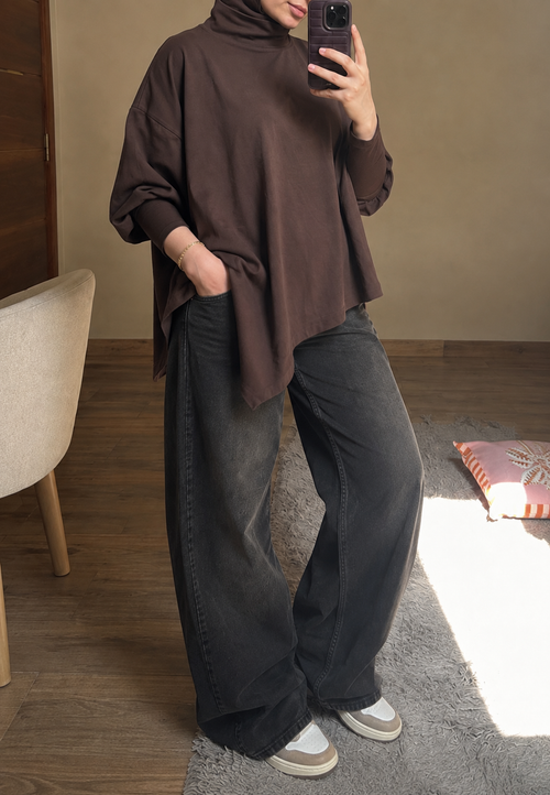 Fluffy cotton blouse