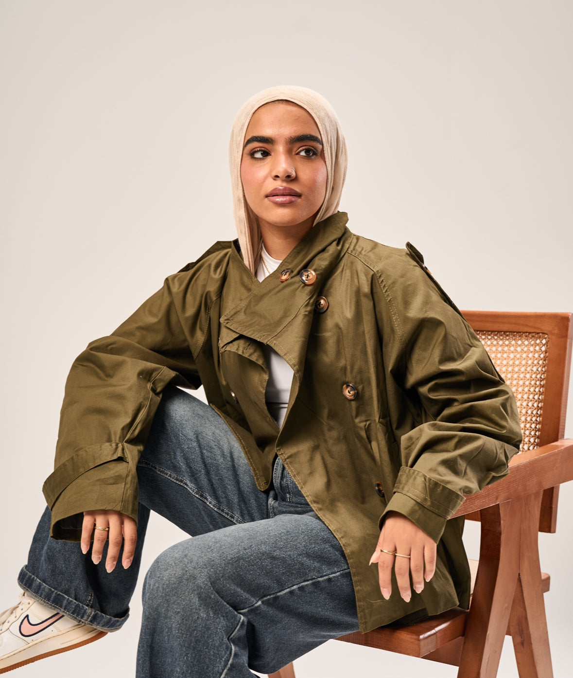 Oliva trench coat