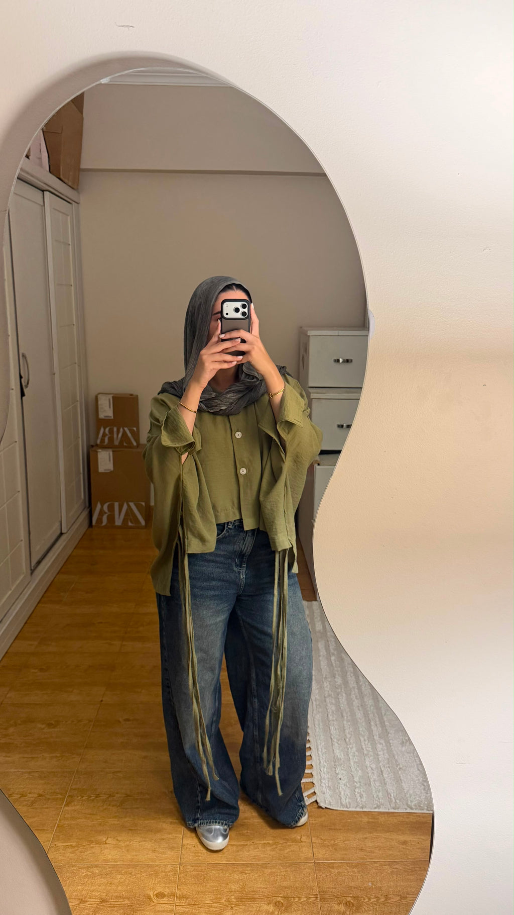 Sienna Linen Blouse olive