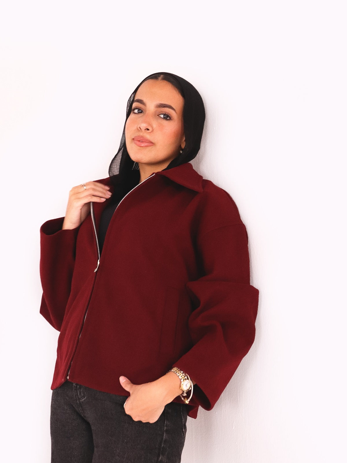 Maroon jacket