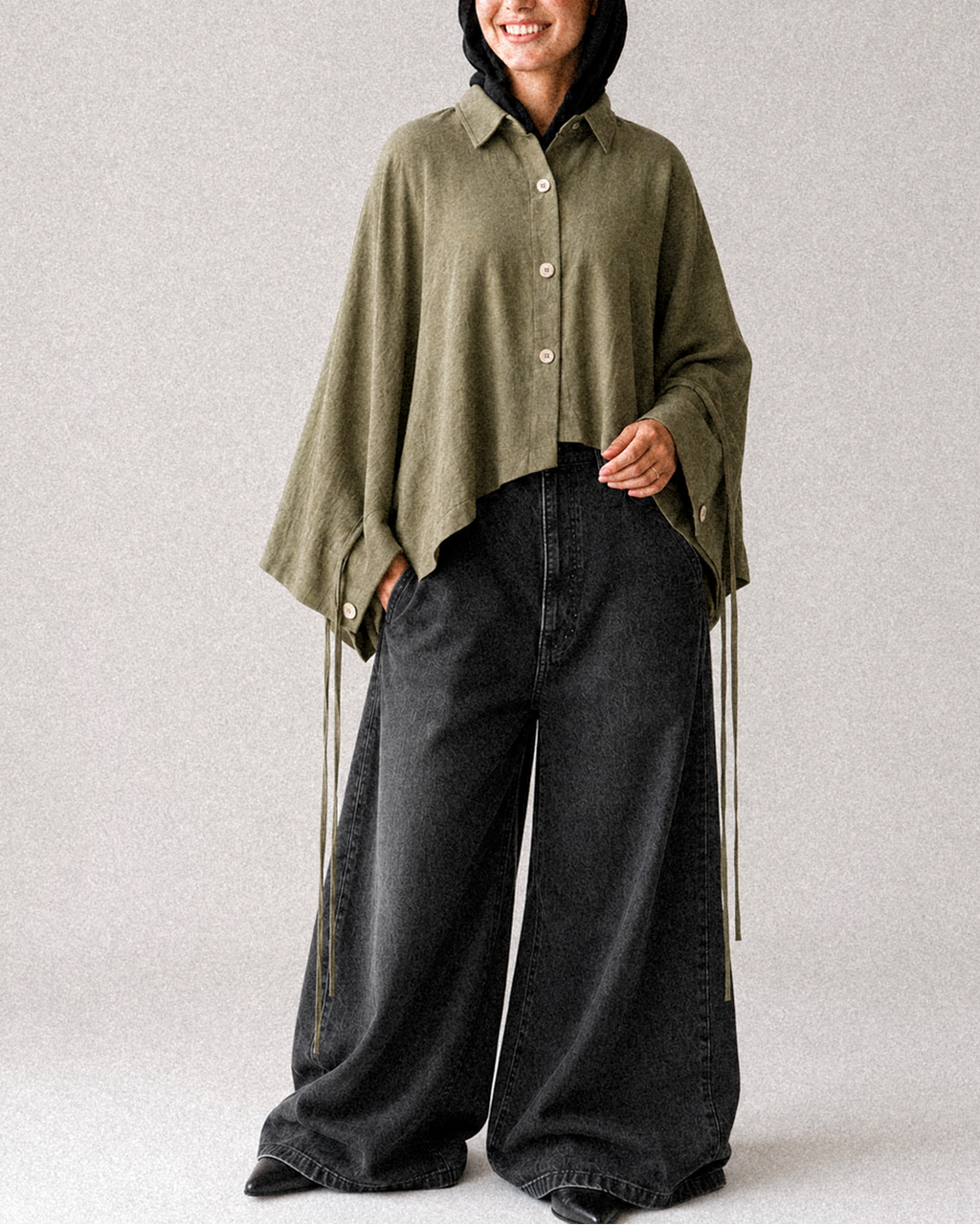 Sienna Linen Blouse olive