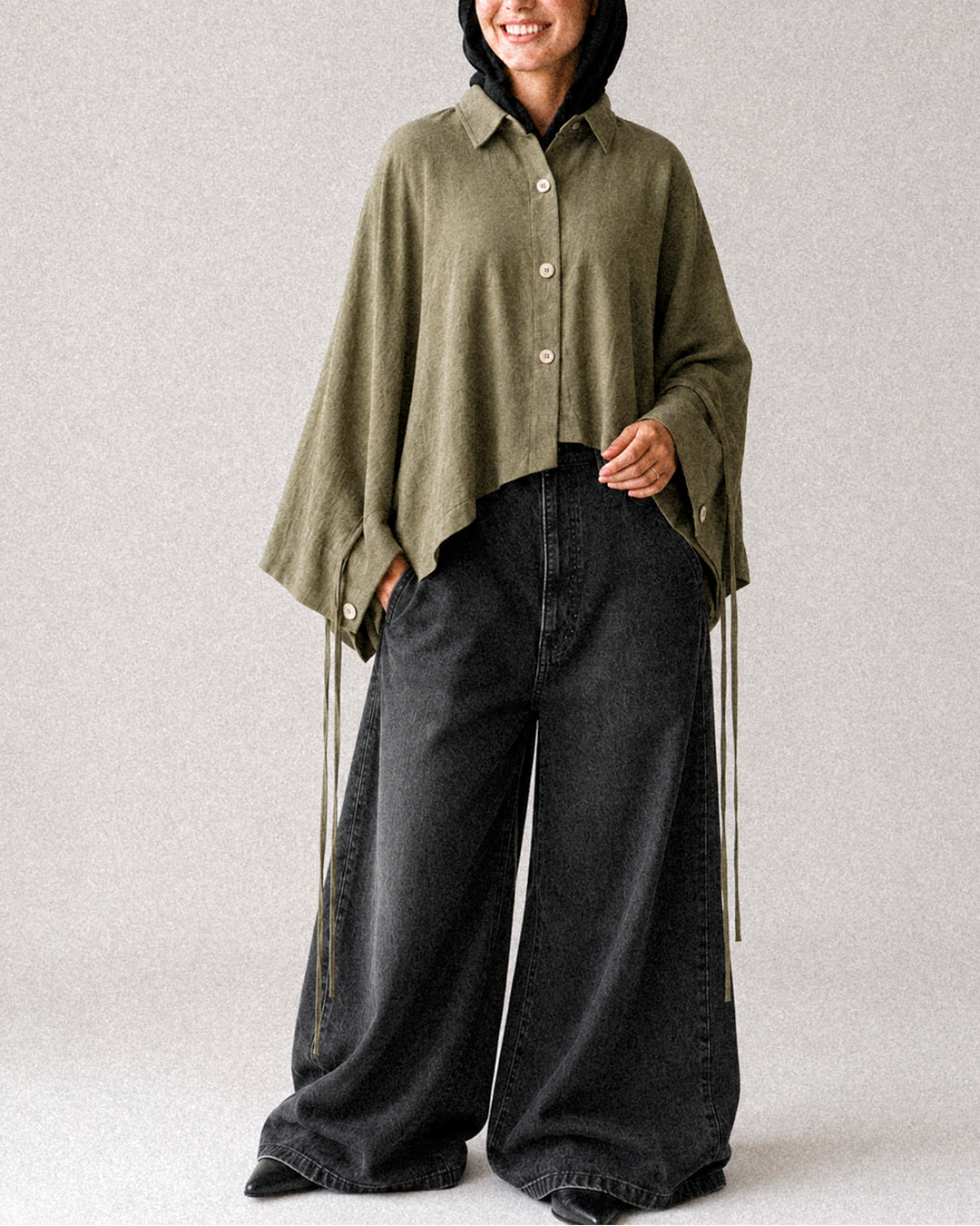 Sienna Linen Blouse olive