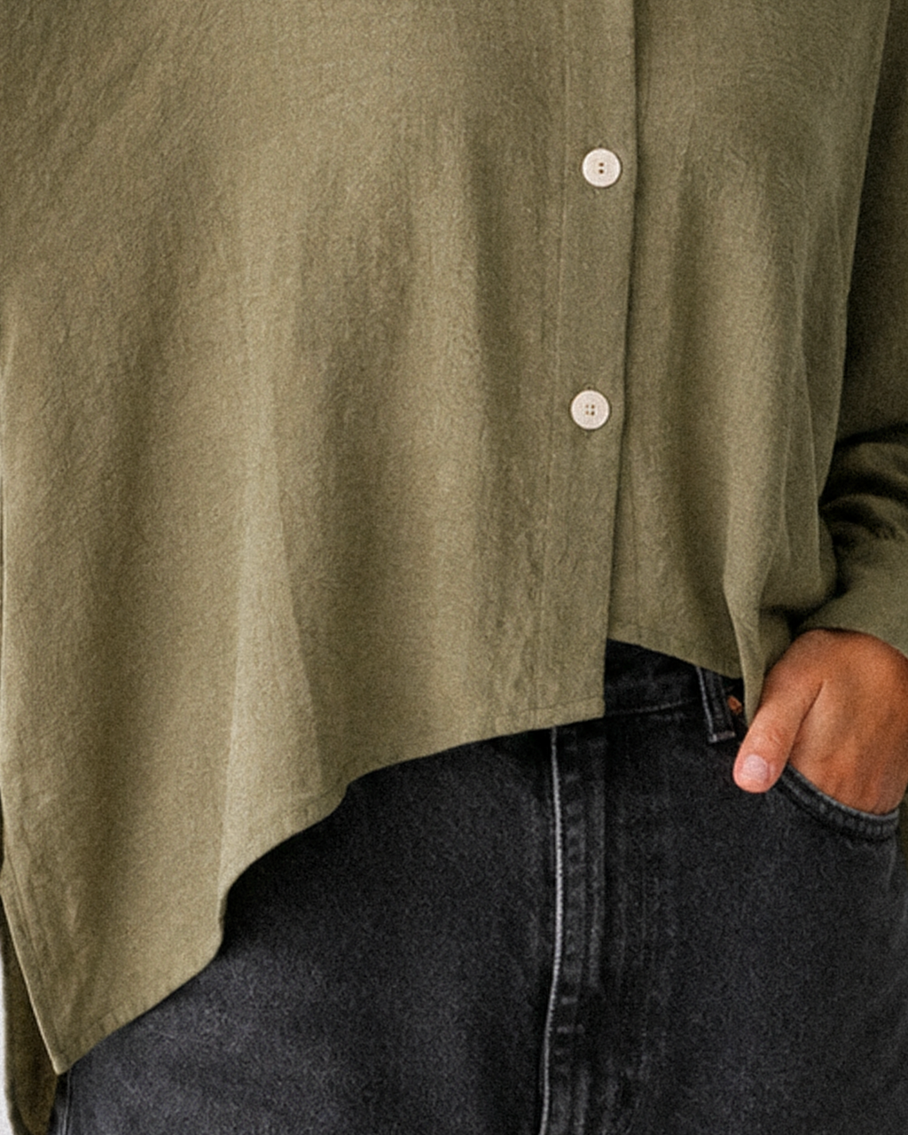 Sienna Linen Blouse olive
