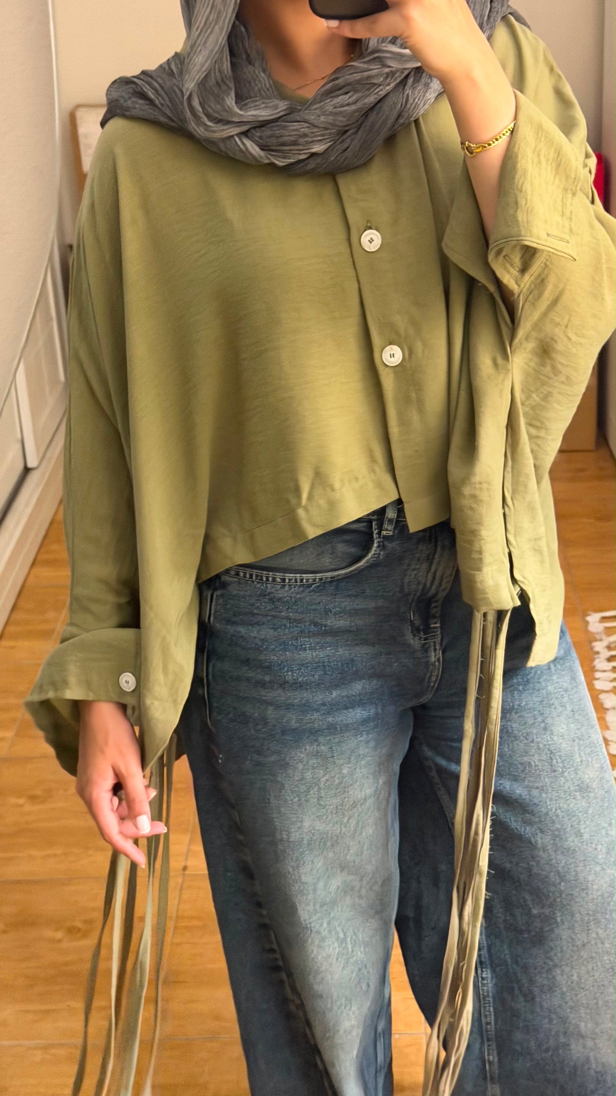 Sienna Linen Blouse olive
