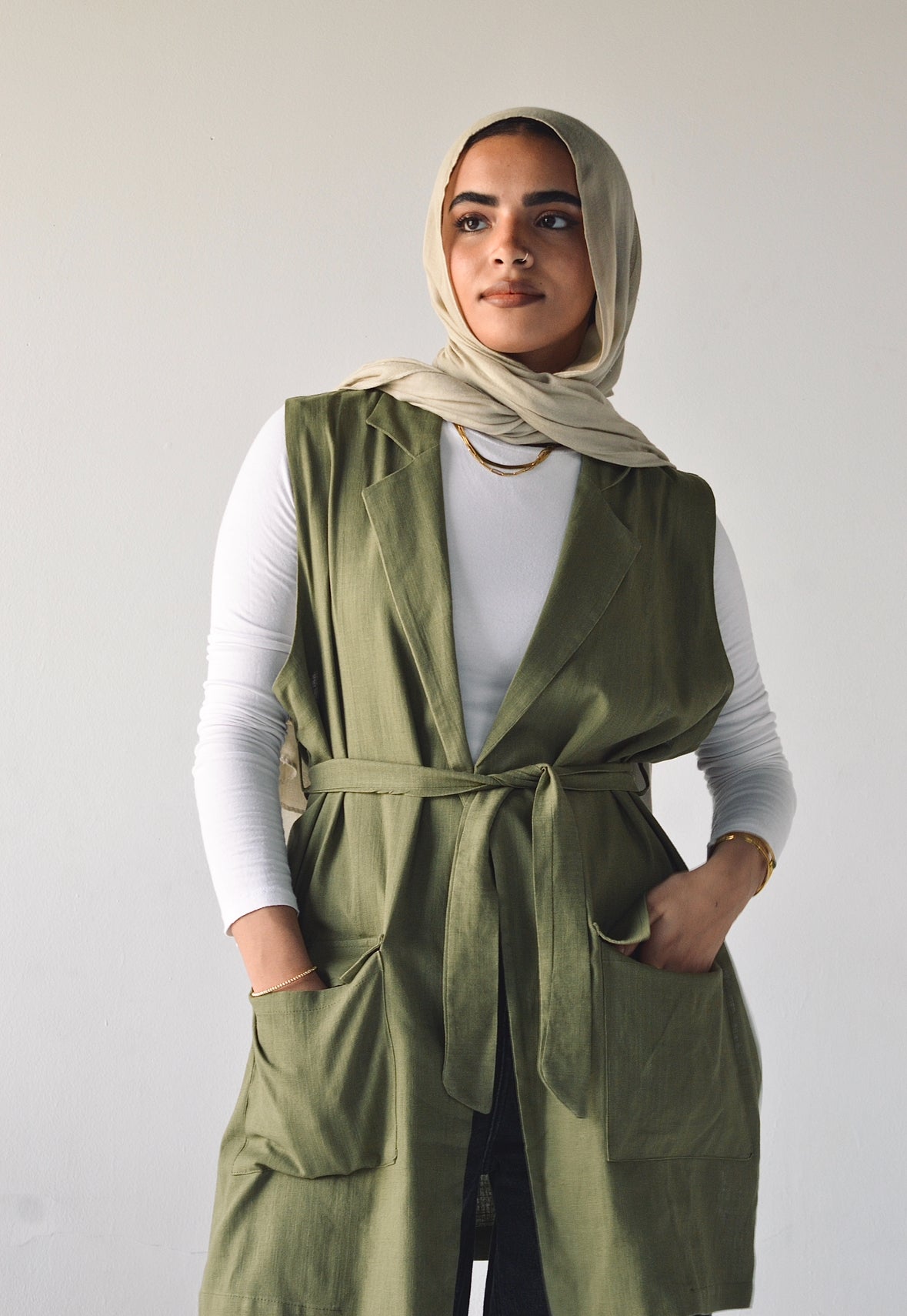 Blazer in olive