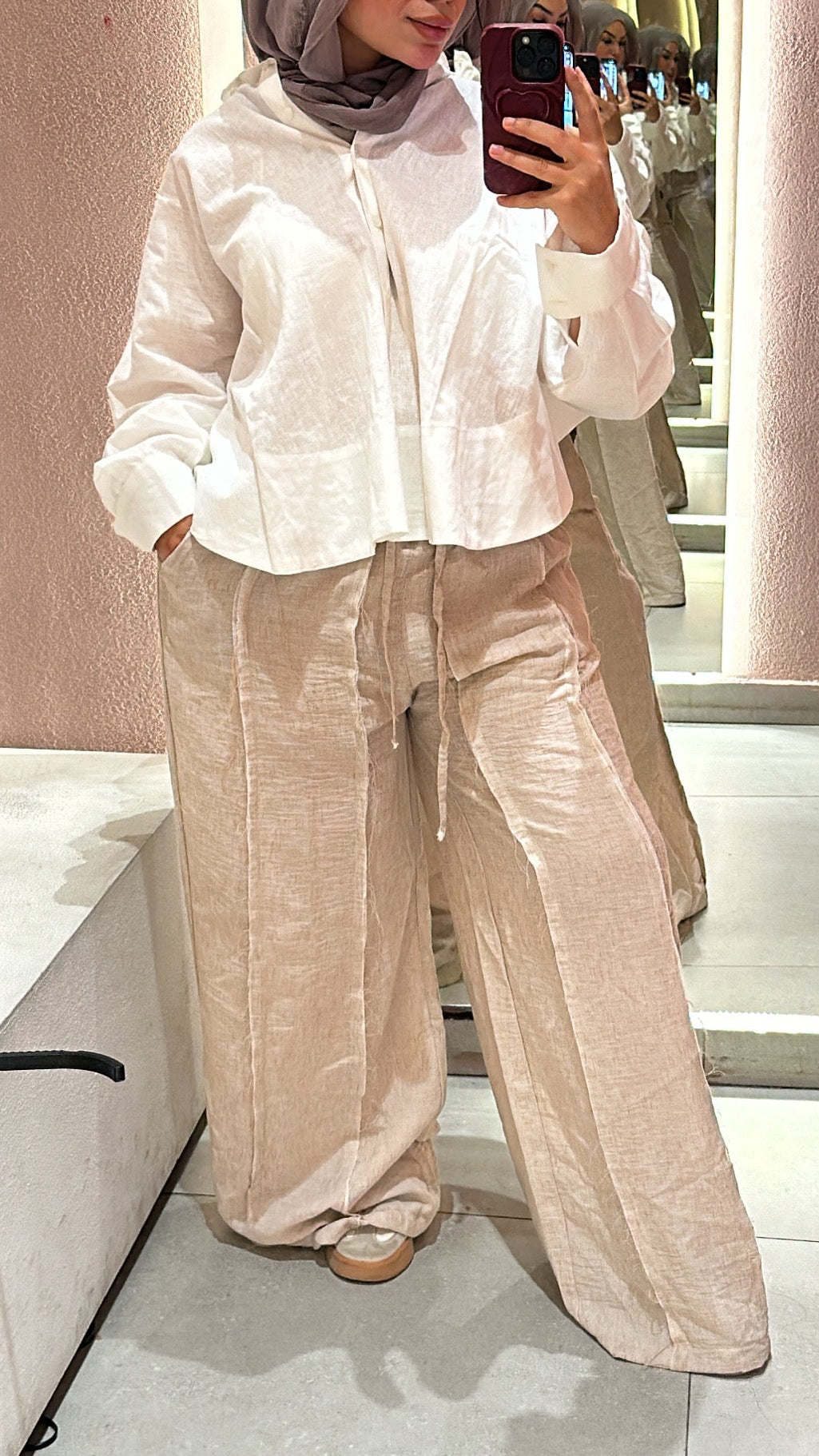 Linen pants.