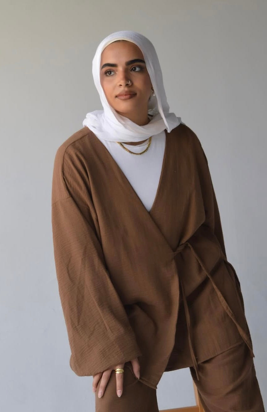 Linen brown set!