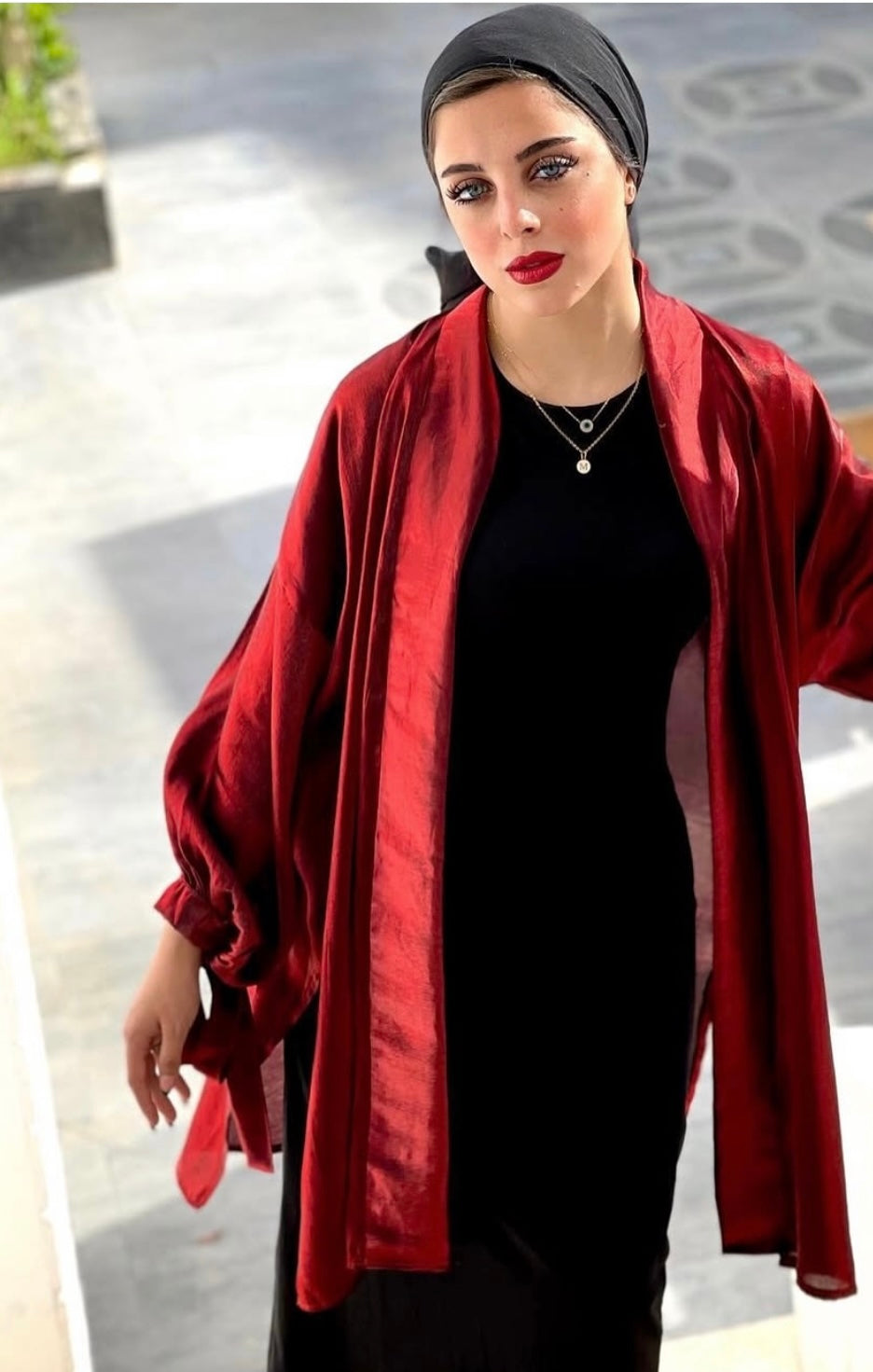 Wine cardigan