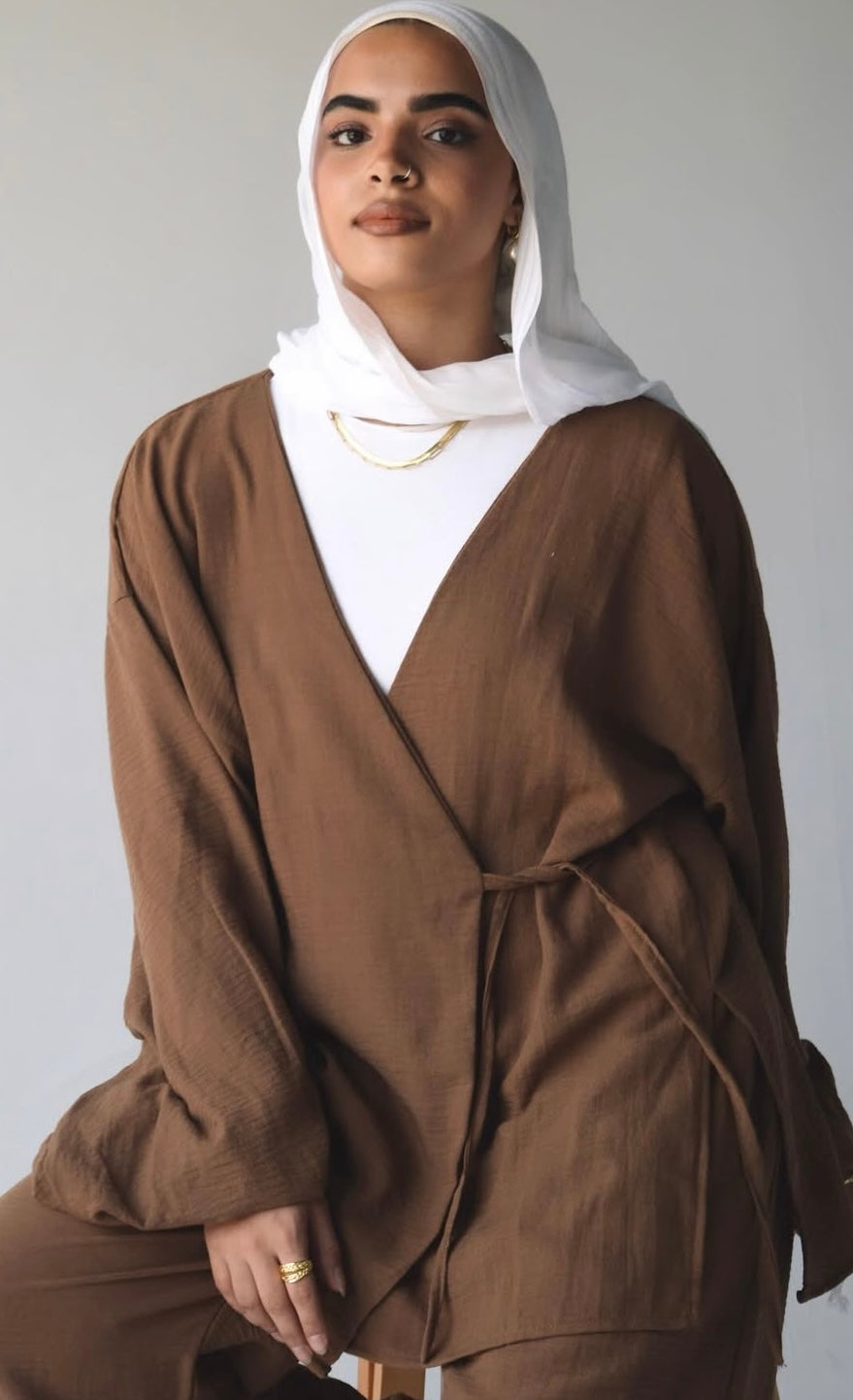 Linen brown set!